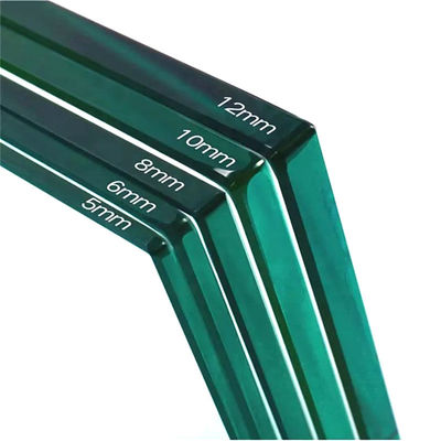 Doorzichtig veiligheidsgehard glas 3mm 4mm 5mm 6mm 15mm 19mm gehard glas warmteversterkt gehard vlak glas voor deuren / glazen balustrades