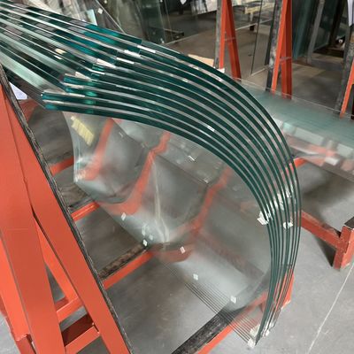 Gehard gebogen glas Gebouw Warm glas Scheidingswand 3mm 4mm 5mm 6mm 8mm 9mm 10mm Gehard glas voor trappen / raam