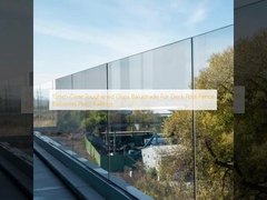 15mm Helder Gehard Glazen Balustrade Voor Dek Zwembadhek Balkons Terras Relingen