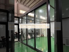 Door en venster ontwerp isolerend glas aluminium frame schuifdeur met accessoires